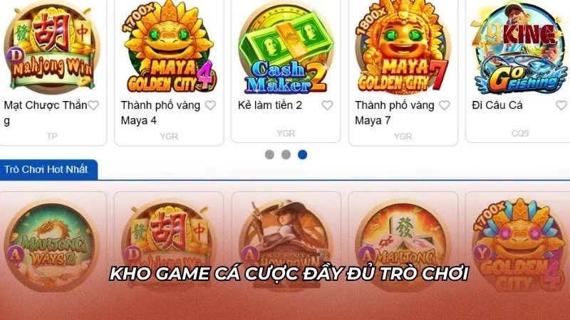 Đa dạng danh mục các game xanh chín ăn khách